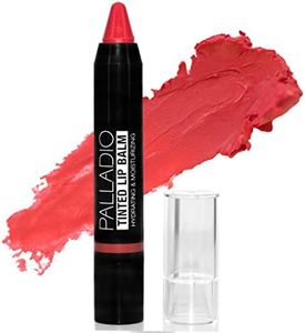 Palladio Tinted Lip Balm, Moisturizing and Conditioning Formula with Aloe & Shea Butter, Nourishing Vegan Chapstick For Cracked Lips, Apply Regularly on Dry Lips, Sheer Wash Color, (Strawberry Jam)