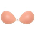 MITALOO Adhesive Bra Invisible Strapless Backless Bra Sticky Push up Silicone Bra for Women, Pink, A