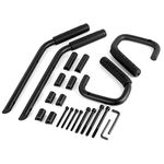 Car Wild Boar Front Grab Handles Grab Bar Rear Front Grab Black Safety Handle for Jeep Wrangler (Black)