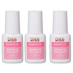 Kiss Powerflex Brush-On Nail Glue BGL506 (3 PACK)