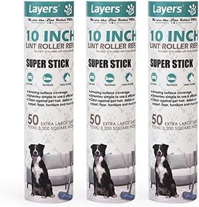 Large Lint Roller Refill, Suitable for Most Large Rollers, mega Rollers, 10in Wide Rollers in The Market
