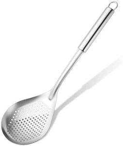 HAIKING Skimmer Slotted Spoon, 1 PCS Stainless Steel Kitchen Strainer Spoon for Home, Cooking or Hotpot (14.37in/36.5cm)