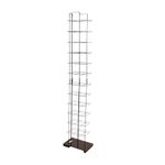 SSWBasics Black Floor Standing Ball Cap Rack and Hat Display Rack - Retail Hat Organizer Stand - 78"H x 10"W x 15½”D - Holds Up To 72 Caps Vertically