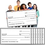 6 Pieces Giant Check Big Checks for