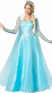 Adult Ladies Deluxe Ice Queen Elsa Costumes M-XL (Extra Large)