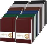 ViVin Lined Journal Notebooks for Work,192 Pages,5.5 x 8.3 inch,College Ruled,A5 Hardcover Journaling Notebooks for Writing,24 Pack Bulk