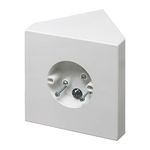 Arlington FB900-1 Fan and Fixture Mounting Boxes for Cathedral Ceilings, New Construction, White, 1-Pack