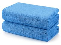 HOMEXCEL Car Drying Towels, 2 Pack Professional Microfiber Towels for Cars, Scratch-Free, Highly Absorbent Drying Towel for Cars, SUVs, RVs, Trucks, and Boats, 35 x 25 inch, Blue