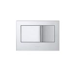 KOHLER BEVEL Mechanical Dual-flush Faceplate in Polished Chrome color compatible with Kohler Mechanical in-wall tank or cistern tank