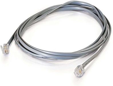 C2G 3M RJ11 6P4C Straight Modular Internet ADSL Cable, Cable Suitable for High Speed Internet, Broadband Router, Modem, Phone Socket, Microfilter and More