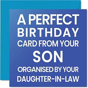 Funny Birthday Cards for Dad - Organised By - Joke Happy Birthday Card for Dad from Son Daughter, Rude Father Birthday Gifts, 145mm x 145mm Bday Greeting Cards for Daddy Papa