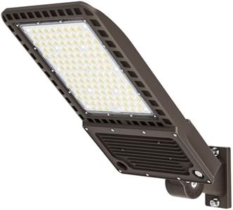 DEMILARE 400W LED Parking Lot Light, 60000LM LED Shoebox Light with 5000K Daylight IP65 100-277V, 150LM/W Dusk to Dawn LED Outdoor Light for Stadium, Roadway