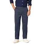 Amazon Essentials Men's Classic-Fit Wrinkle-Resistant Flat-Front Chino Trouser (Available in Big & Tall), Navy, 38W / 30L