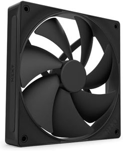 NZXT F120P, 120mm Static Pressure PC Case Fan, Ideal for Radiators & Heatsinks, High Static Pressure, Rear Chamfer Intake, Fluid Dynamic Bearings, Low Noise, PWM Control, Black
