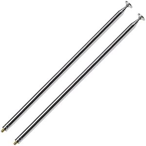 EMSea M3 Thread 6 Sections Telescopic Antenna for AM FM Radio Radio TV RC Car Aircraft Controller Replacement Remote Control Accessory Stretched Length 820mm