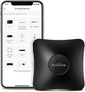 BroadLink IR/RF Smart Home Hub-WiFi IR/RF Blaster for Home Automation, TV, Curtain, Shades Remote, Smart AC Controller, Works with Alexa, Google Assistant, IFTTT (RM4 pro)