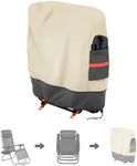 SOKINGCOVER Zero Gravity Chair Covers - Outdoor Folding Chair Cover, Waterproof Folding Recliner Chair Cover Folding Lawn Chair Cover Outdoor Folding Chair Covers Waterproof and UV Resistan (1PC)