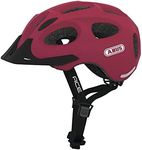 ABUS Youn-I ACE City Helmet - Modern Bicycle Helmet for Daily Use - for Women and Men - Red, Size M