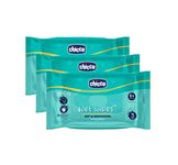 Chicco Soft and Moisturising Baby Wet Wipes,72 Pieces/Pack (Pack of 3) Resealable Sticker Pack|Baby Wipes for Nappy,Face and Hands|Dermatologically Tested|No Phenoxyethanol,Parabens Or Alcohol,White