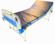 P.M.P.S.�Semi Fowler Beds with mattress I 1- Function head elevation I Low height I Heavy & Strudy frame I for patient at home, bedridden elder person I 150 Kg weight capacity.