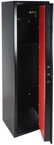 dirty pro tools 6 GUN CABINET DELUX MODEL 1500mm High WITH VAULT LOCKING DOOR AND BUILT IN AMMO SAFE BOX