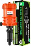NEWTRY 1:500-1:50 Fertilizer Injector for Drip Irrigation, 0.2%-2% Dosing Pump, for Garden, Greenhouse, Livestock, Agriculture, Nutrient Delivery System