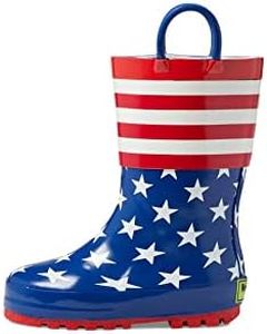 Western Chief Old Glory Rain Boots (Toddler/Little Kid), Blue, 8 Toddler