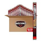 Jack Link's Beef Sticks, Zero Sugar, Original – Protein Snack, Meat Stick with 6g of Protein, Made with 100% Beef, No Added MSG – 0.92 Oz. (20 Count)