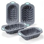 Tongjude 4 Piece Silicone Loaf Pan 