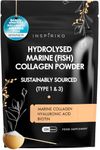 Marine Collagen Powder for Women - Marine Collagen with Hyaluronic Acid, Vitamin C, Biotin & MSM. Hydrolyzed Collagen Peptides Backed by 6 Clinical Studies, 30 Servings