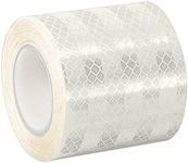 3M 3430 White Micro Prismatic Sheeting Reflective Tape, 1.5" X 5yd (1 Roll)