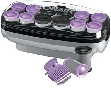 Conair Hot Rollers Hair Curlers for Long, Medium and All Hair | Heated Rollers with Hair Roller Clips Included | 1 1/2-inch and 1 3/4 inch Rollers | Amazon Exclusive