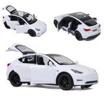 Wembley Pull Back Car Toy Die-cast Model Car 1:32 Scale Metal Car Pull Back Toy Vehicle with Openable Doors & Light Engine Sound Realistic Collectible Car Boys Kids 3+ Years & Above – White