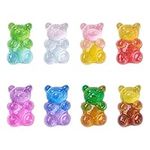 3D Gummy Bear Nail Art Charms, resin,