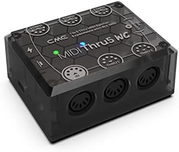 CME MIDI Thru5 WC - Premium 1-to-5 MIDI Thru - High-precision 1-in-5-out wired transmission with high-speed optocoupler for error-free synchronization of all MIDI devices via 5-pin DIN