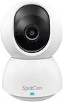 SpotCam Eva Pro Wireless Home Security Camera, 2K, Indoor, Night Vision, Two-Way Talk, Motion & Sound Alert, PTZ Pan/Tilt, Automatic Human Tracking, with Free Fulltime Cloud Recording