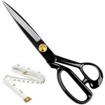 Fabric Scissors Professional 10 inch Heavy-Duty Sewing-Scissors for Leather Industrial Strength High Carbon Steel Tailor-Shears Dressmaking Tailoring Home Office Artists Students