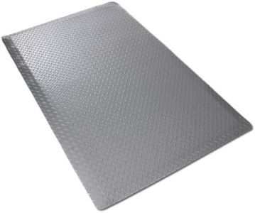 etm Tapis antifatigue antidérapant et résistant | 100% Recyclable | 3 Tailles - 2 Couleurs | Dyna-Protect Diamant, Gris - 60x90 cm
