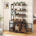 DWVO Dog Crate Furniture with Stora