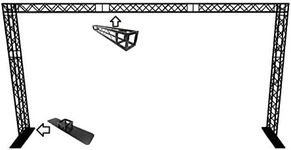 SQUARE BLACK BOX TRUSS GOAL POST AR