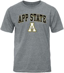 Barnesmith Appalachian State ASU Mountaineers Short-Sleeve T-Shirt, Spirit, Charcoal Grey, Large