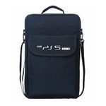 BeisDirect Portable PS5 Slim Travel Carrying Case Storage Bag Handbag Shoulder Bag Backpack for PlayStation 5 Slim Game Console Accessories, 35*38*13cm (with Logo)