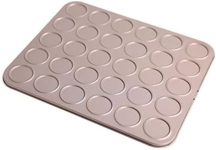 Macaron Cake Pan Baking Mold Non-Stick Macaroon Biscuits Cookie Pastry Tray Bakeware (35 Cups)