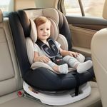 R for Rabbit Jack N Jill Grand Isofix Baby Car Seat Convertible 360 Rotatable Kids Car Seat of 0 to 12 Years Age Comes with 5 Point Safety Harness Ece R44/04 Safety Certified|(Grey)
