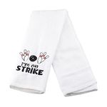 PWHAOO I'm On Strike/Strike Queen Hand Towel Bowling Bowling Decor Bowling Lover Towel Bowling Athletes Towel (I'm ON Strike Towel)