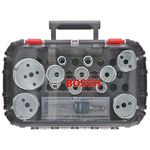 Bosch 14-Piece Hole Saw Set Progressor for Wood & Metal (Ø 20-76 mm, 44mm length, with Power-Change Plus Adapter, HSS Pilot Drill Bits, Professional Accessories for Drills)