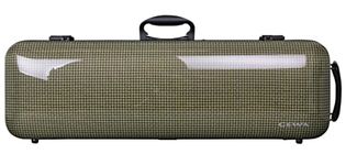 GEWA Idea 1.9 Violin Case Green/Black Aramid Carbon Shell with Additional Side Handle Made in Germany