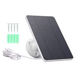 10W Solar Panel for Security Camera, 5V Mini Solar Panel, Solar Battery Charger Maintainer, Waterproof 10W Solar Trickle Charger, Solar Panel Kit for Lights, Fan, Water Pump