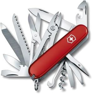 Victorinox Handyman Swiss Army Knife, Medium, Multi Tool, Camping Knife, 24 Functions, Large Blade, Metal Saw, Red