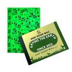 Goofy Tails Dog Poop Bags 100 Bags (100 Bags X Pack of 1), Biodegradable Poop Bags for Dogs, Leak Proof Eco Friendly Pet Waste Disposable Bags (Green, 33cm X 23cm, Polyethylene)